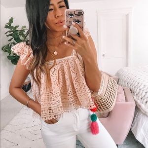 Cropped Top in Pink